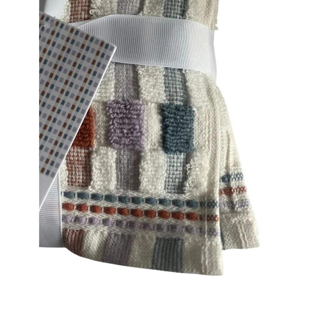 Linea Home Fiesta Cotton Washcloths Facecloths 13x13